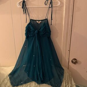 Tramp Green Sheer Blouse